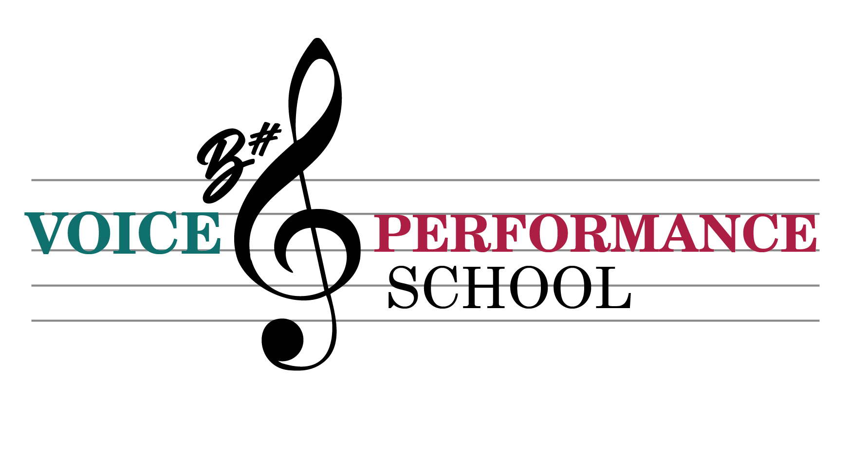B# Voice and Performance School logo
